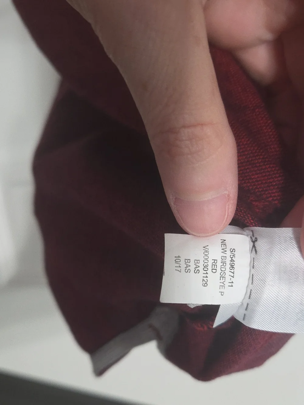 Men's Banana Republic Heathered Maroon Polo Shirt